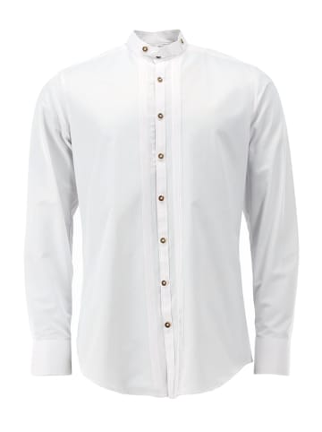 OS-Trachten Trachtenhemd Elaqom in weiß