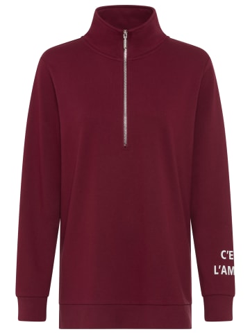 Laura Scott Longsweatshirt in Cranberry