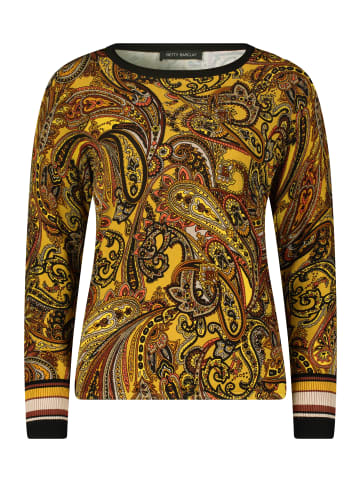 Betty Barclay Feinstrickpullover mit Print in Brown/Yellow