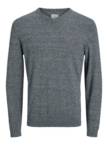 Jack & Jones V-Pullover 'JJEBASIC' Grau