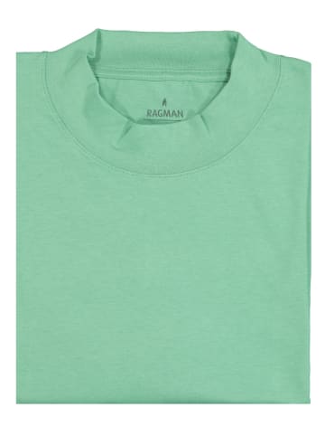 Ragman Langarm-T-Shirt in grün