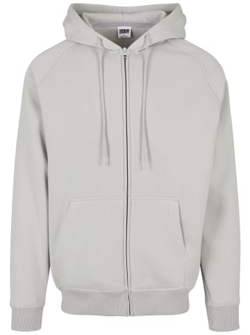 Urban Classics Zip-Kapuzenpullover in lightasphalt