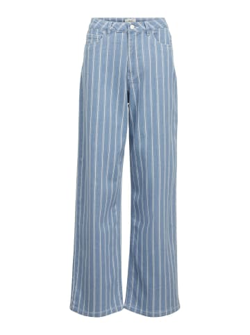 Object Jeans mit weitem Bein in Light Blue Denim