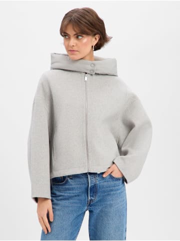 OPUS Wolljacke Hikona in hellgrau - 0001