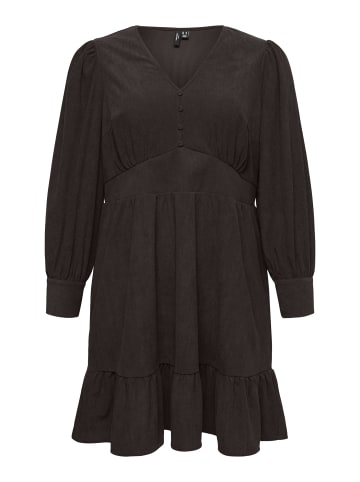 Vero Moda Kleid mit Schößchen in Chocolate Torte