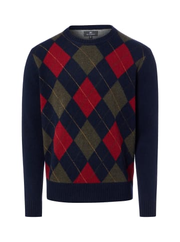 Nils Sundström Wollpullover in marine mehrfarbig - 0001