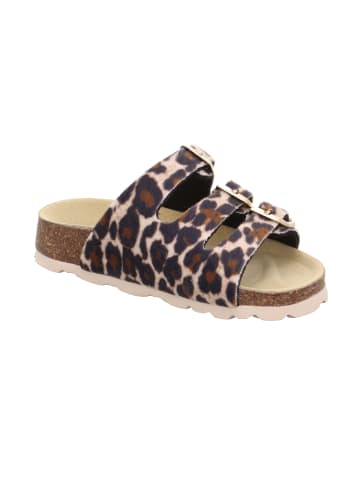 superfit Tieffußbett Pantolette FUSSBETTPANTOFFEL in Beige/Mehrfarbig