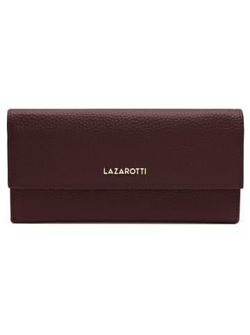 Lazarotti Bologna Leather Geldbörse Leder 19 cm in burgundy