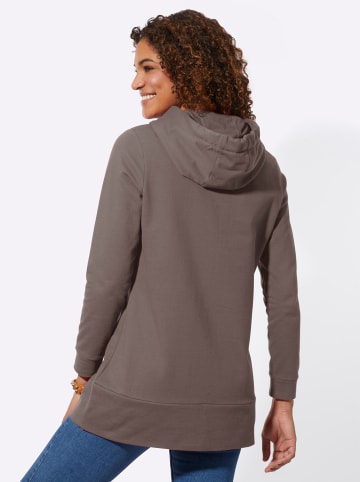 WITT WEIDEN Long-Sweatshirt in dunkeltaupe