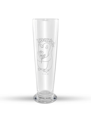 Mr. & Mrs. Panda Weizenbier Glas Jungfrau Astrologie ohne Spruch in Transparent