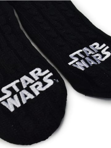 Star Wars Star Wars Hüttensocken Strick Socken Haussocken Kuschelsocken in schwarz