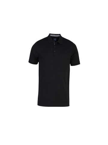 OLYMP  Poloshirt kurzarm in schwarz