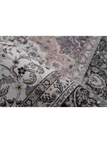 Vivorum Wohnzimmer Kurzflor Teppich Rocks 425 in elfenbein