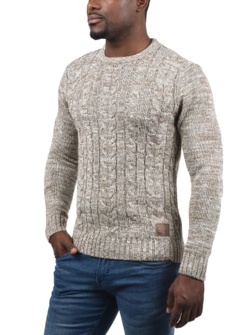 !SOLID Strickpullover in braun