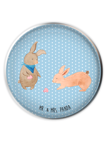 Mr. & Mrs. Panda Stöpsel Waschbecken Hasen Muschel ohne Spruch in Blau Pastell