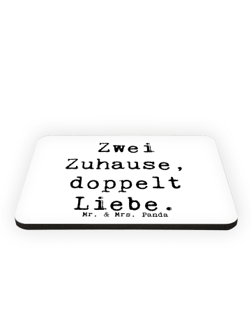 Mr. & Mrs. Panda magnet Spruch Trennung von den Eltern mit Spruch in Weiß