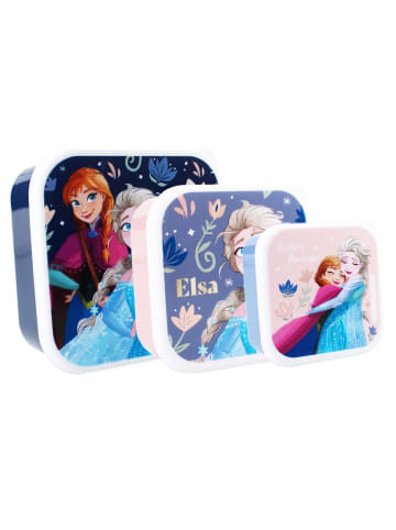 Disney Frozen II Snackbox – 3-in-1 Brotdose mit Anna & Elsa für Kinder in Mehrfarbig