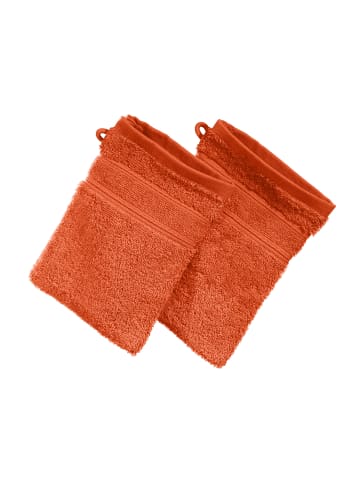 Erwin Müller Frottier Waschhandschuh 2er-Pack Karlsruhe in terra
