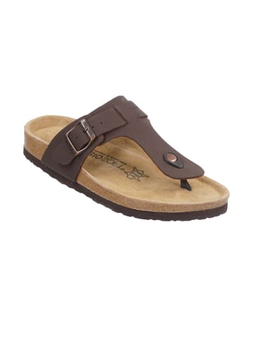 BIOSOFT Sandalen Toe Post in Braun