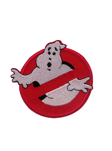 Catch the Patch Ghostbuster Comic Kinder FilmApplikation Bügelbild inRot