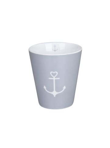 Krasilnikoff Happy Mug Anchor in grau