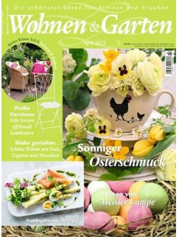 Hubert Burda Media 12 x WOHNEN & GARTEN Zeitschrift (Gutschein für Jahres Abo)