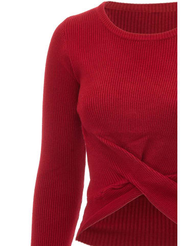 leo basics Strickpullover in Rot