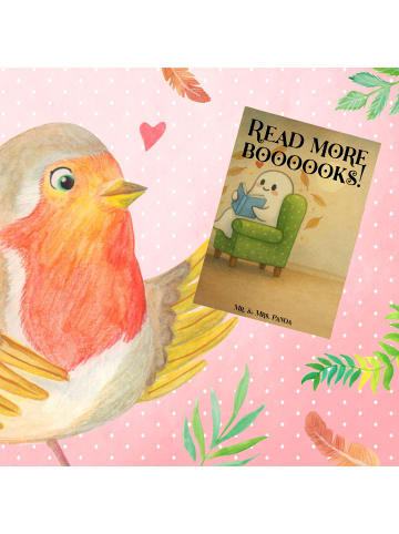 Mr. & Mrs. Panda babykarte Gespenst Buch Design mit Spruch in Weiß