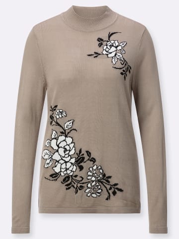 WITT WEIDEN Stehkragenpullover in sesam