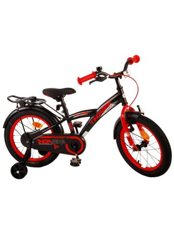 Volare Kinderfahrrad Thombike für Jungen 16 Zoll Kinderrad in Schwarz Rot 4 Jahre