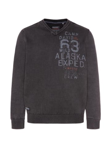 CAMP DAVID  Strickpullover in schwarz