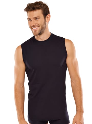 Schiesser 2er-Pack Muscle Shirt Essentials in Schwarz