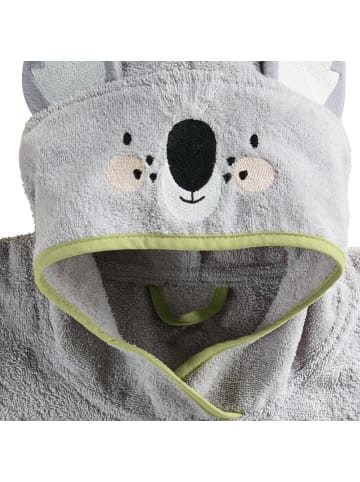 Erwin Müller Frottier Kinder-Poncho mit Kapuze Koala in grau
