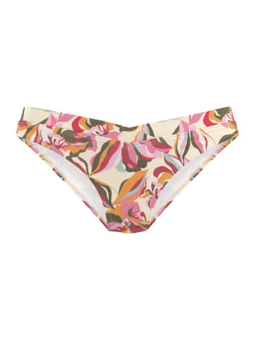 S. Oliver Bikini-Hose in creme bedruckt