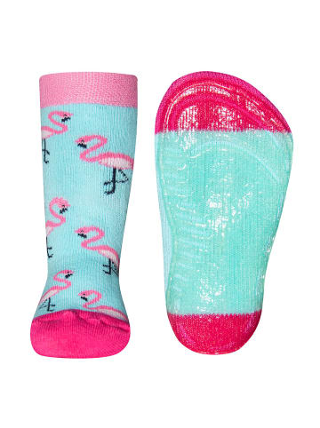 ewers 2er-Set Stoppersocken 2er Pack Flamingo in mondlicht / chinapink