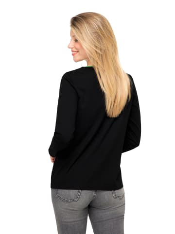 LAURASØN Longsleeve in schwarz
