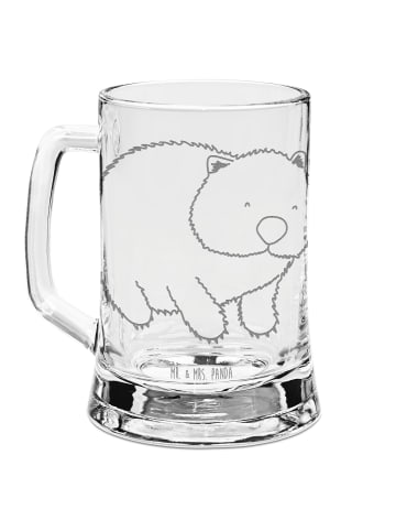 Mr. & Mrs. Panda Bierseidel Wombat ohne Spruch in Transparent