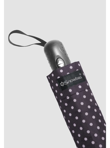 ANELY Automatik Regenschirm Gepunktet Kleiner Taschenschirm in Violett