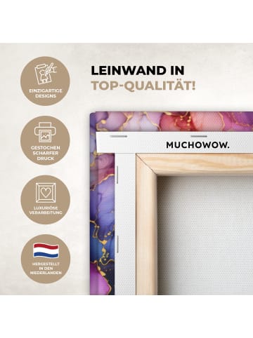 MuchoWow Leinwand bilder Abstrakte Kunst bunt (BxH)