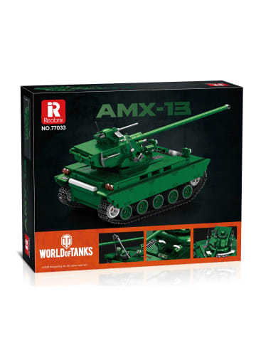COFI 1453 Reobrix 77033 AMX 13 Panzer Klemmbaustein Set 1037 Teile ab 14 in Mehrfarbig
