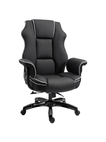Vinsetto Bürostuhl-76B x 80T x 118-124H cm-Schwarz