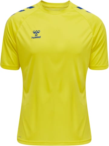 Hummel Hummel T-Shirt Hmlcore Multisport Unisex Erwachsene Feuchtigkeitsabsorbierenden in BLAZING YELLOW/TRUE BLUE