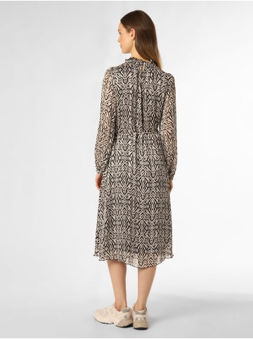 Marie Lund Kleid in ecru schwarz - 0001