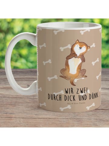 Mr. & Mrs. Panda Camping Tasse Hund Streicheln mit Spruch in Hundeglück