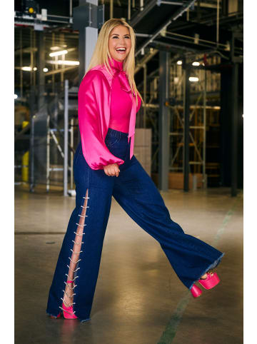 Ulla Popken Hosen in dark blue denim