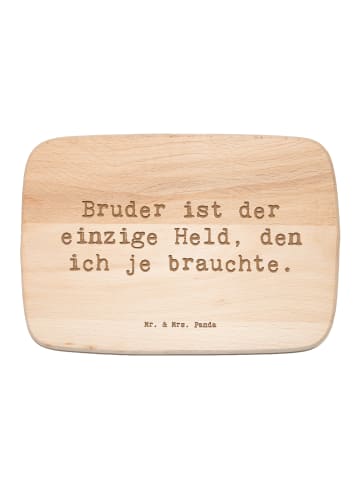 Mr. & Mrs. Panda holz schneidbrett Spruch Bruder Held mit Spruch in Transparent