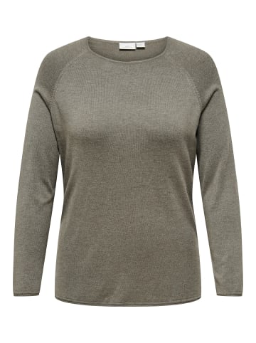 ONLY Carmakoma Strickpullover in Walnut