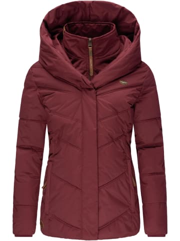 ragwear Winterjacke Natesa Intl. in Wine Red