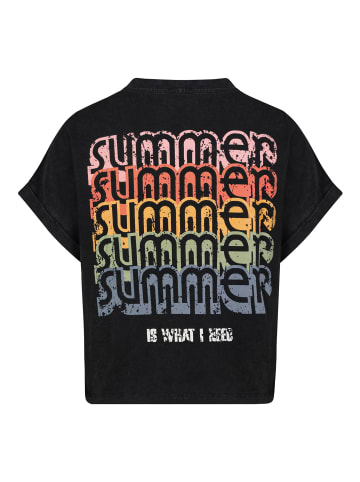 Eight2Nine Sommer T-Shirt Rundhals Kurzarm Schriftzug in Dunkelgrau
