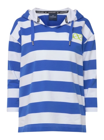 LAURASØN Sweatshirt in dunkles himmelblau